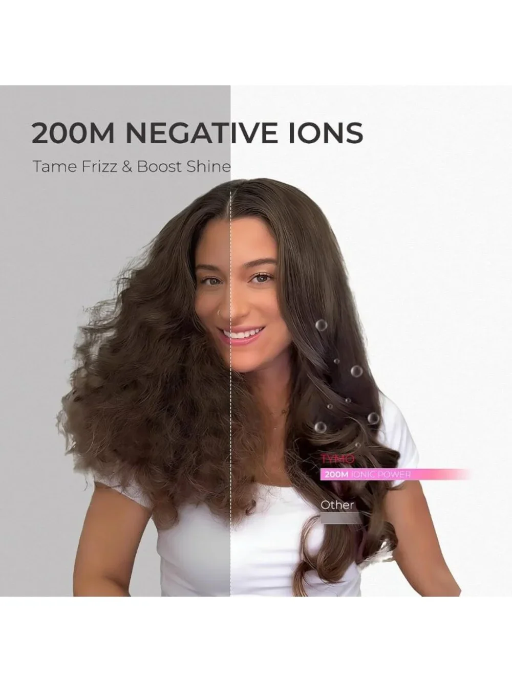 4-in-1 Ionic Hair Dryer Brush & Volumizer, Hot Air Straightener for Smooth